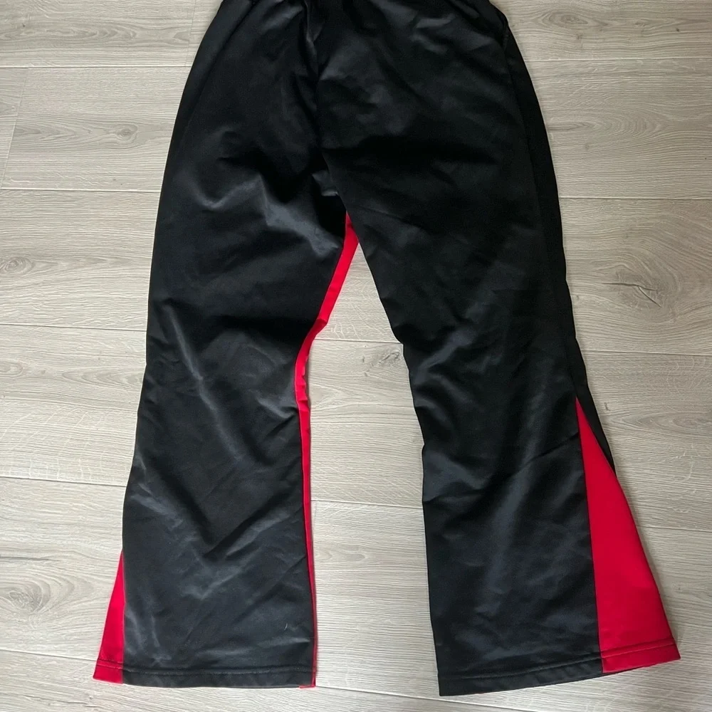 SK8 Boarding Track Pants Black Red Striped Men’s Large EUC Brooklyn athleasure - Picture 2 of 3
